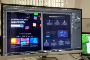 Photoshop website layout